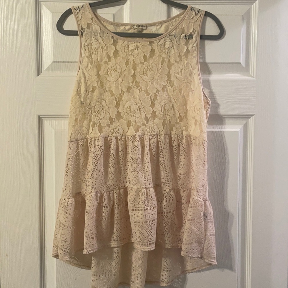 Lace tank top